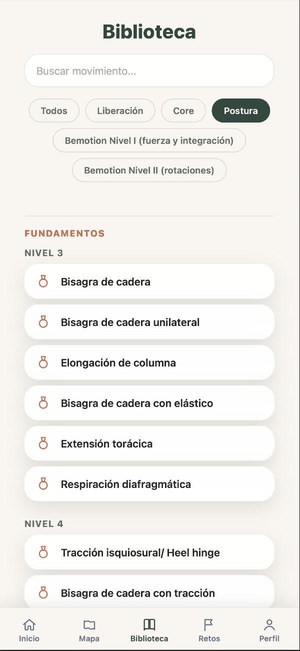 Biblioteca de vídeos guiados