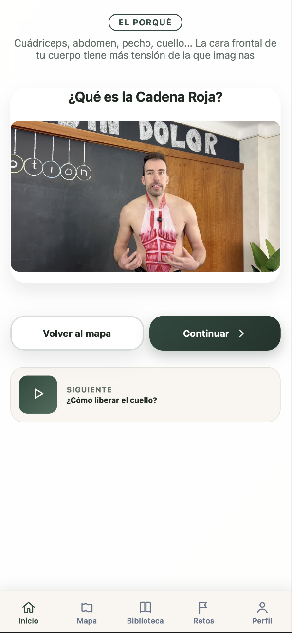 Sesión de liberación miofascial